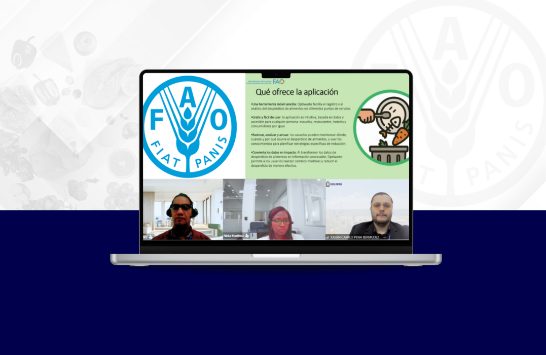 FAO capacita a UNICARIBE en el uso de la app OptiWaste para monitorear la pérdida y el desperdicio de alimentos