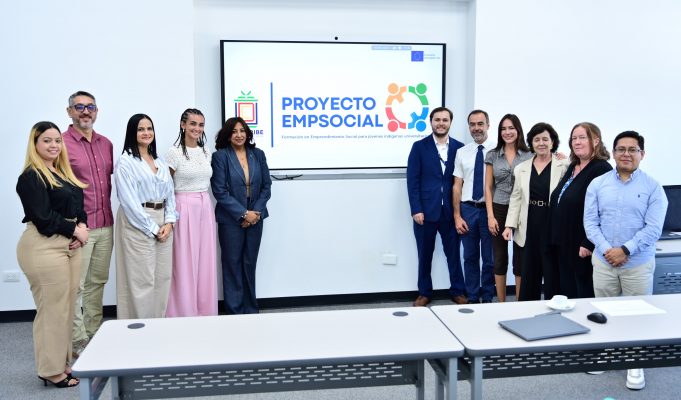 UNICARIBE recibe delegación internacional de EMPSOCIAL para fortalecer la innovación social y la cooperación académica